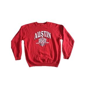 Vintage‎ 80s Austin Packers Crewneck Sweatshirt Red Size XL